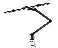 Activeshop Kosmetologinė LED lempa manikiūrui Glow L03 Juodas