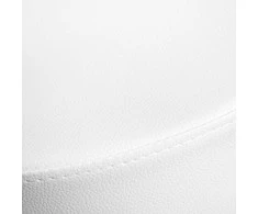 Activeshop Kosmetologinė meistro kėdutė BEAUTY BACKREST ROUND GOLD Baltas