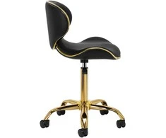 Activeshop Kosmetologinė meistro kėdutė Gabbiano Q-4599G Gold Juodas