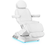 Activeshop Kosmetologinis krėslas Sillon Luxury Electric 3 Motors Foot Control Baltas
