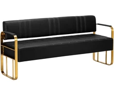 Activeshop Gabbio Avila laukiamojo sofa, aukso ir juodos spalvos