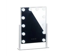 Beauty System Makiažo veidrodis su LED apšvietimu HOLLYWOOD 34x47cm