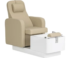 Pedikiūro kėdė su vonia Sillon Elysia SPA, smėlio spalvos