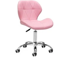 Activeshop Rožinė Kosmetologinė meistro kėdutė QS-06 Rožinė