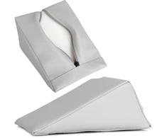 Pleišto formos masažo pagalvėlė Habys Satin Comfort 20×15×10 cm, šviesiai pilka