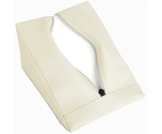 Pleišto formos masažo pagalvėlė Habys Satin Comfort 20×15×10 cm, smėlio spalvos