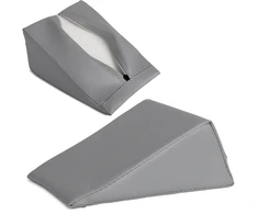 Pleišto formos masažo pagalvėlė Habys Vinyl Flex 20×15×10 cm, pilka