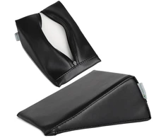 Pleišto formos masažo pagalvėlė Habys Vinyl Flex 20×15×10 cm, juoda