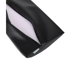 Pusapvalė juosmens masažo pagalvėlė Habys Vinyl Flex 40×25×5 cm minkšta, juoda