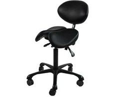 Restpro Kosmetologinė meistro kėdė Professional Massage Master with Backrest Juodas