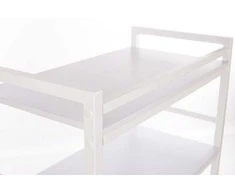 Restpro Kosmetologinis vežimėlis (3 medžio lentynos)
