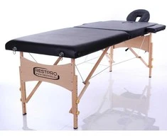 Restpro Sulankstomas masažo stalas Classic 2 (Juodas)