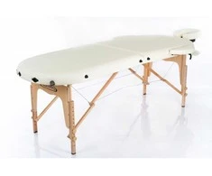 Restpro Sulankstomas masažo stalas Classic Oval 2 (Kreminis)