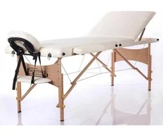 Restpro Sulankstomas masažo stalas Classic 3 (Kreminis)