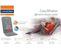 Šildoma masažinė sėdynė Lanaform CozyShiatsu, pilka