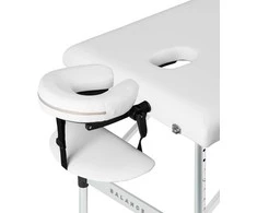Activeshop Sulankstomas aliuminis masažo stalas Balance 3 segmentų baltas