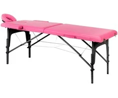 Activeshop Medinis masažo stalas BALANCE 2 dalių rožinis juodas