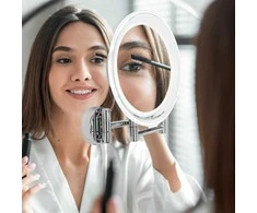 Vaizdą didinantis sieninis veidrodis (X10) su LED apšvietimu Lanaform Wall Mirror