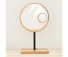 Vaizdą didinantis veidrodis (X1/X3) su LED apšvietimu Lanaform Bamboo Mirror