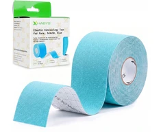 Veido ir kaklo kinezio juosta (kineziologinis teipas) Habys Face Elastic 5 cm × 5 m, mėlyna