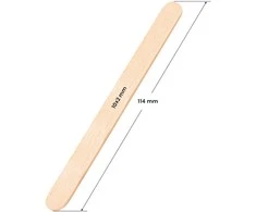 Activeshop Medinės mentelės, 114x10x2mm, 100 vnt.