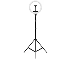 Žiedo formos LED lempa su trikoju 36W, juoda