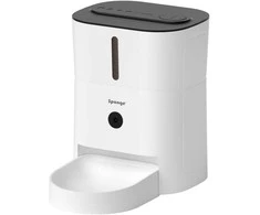 Išmanus maisto dozatorius Sponge Pet Feeder Smart Camera, baltas