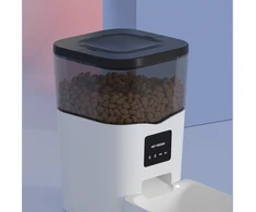 Išmanus maisto dozatorius Sponge Pet Feeder Smart, baltas/juodas