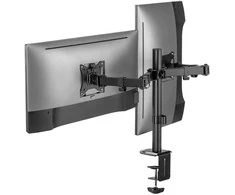 Laikiklis Universal tabletop double monitorius stand