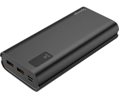 „Sponge Energy 20000 QC“ 22,5 W, du USB A ir vienas USB C prievadai