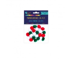 Dallprint Akriliniai burbuliukai, 1cm, MIX, 24vnt.
