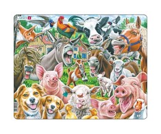 Larsen Dėlionė (puzzle) Gyvūnų šypsenos (33)