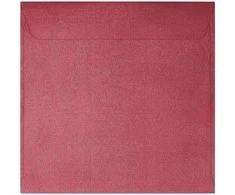 Galeria Papieru Vokai 145x145mm PEARL 10vnt raudoni