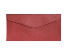 Galeria Papieru Vokai DL PEARL 150g 10vnt raudoni