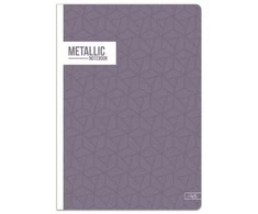 Lastva Sąsiuvinis A5 52lap 70g linija METALLIC