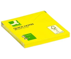 Q-Connect Lipnūs lapeliai 76x76mm 80lap geltoni