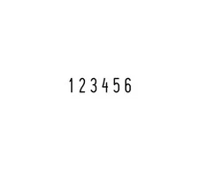 Trodat Numeratorius 4836 6sk. 3,8mm