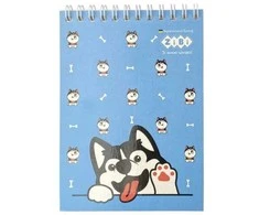 Zibi Bloknotas su spirale PUPPIES A6 40l langeliais