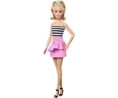 Mattel „Barbie“ madistė dryžuota palaidine (HRH11)