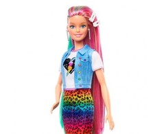 Mattel Barbė vaivorykštės spalvų plaukais