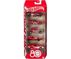 HOT WHEELS penkių automodeliukų rinkinys Mattel 80 (JGK08)