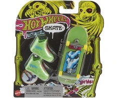 Mattel Hot Wheels pirštų riedlentė su neoninėmis kaukolėmis