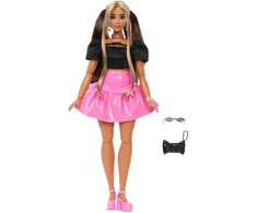 Mattel BARBIE DELUXE FASHIONISTAS mados lėlė rožiniu sijonu (JJN74)