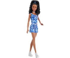 Mattel BARBIE FASHIONISTAS lėlė madistė mėlyna suknele (JJN61)