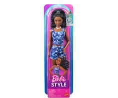 Mattel BARBIE FASHIONISTAS lėlė madistė mėlyna suknele (JJN61)
