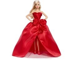 Mattel BARBIE HOLIDAY kolekcinė lėlė raudona suknele (JJX65)
