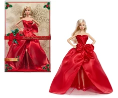 Mattel BARBIE HOLIDAY kolekcinė lėlė raudona suknele (JJX65)