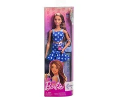 Mattel Lėlė barbė madistė su mėlyna suknele, serganti diabetu (HYT97)