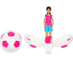 Mattel Lėlė Barbie futbolininkė su kamuoliu