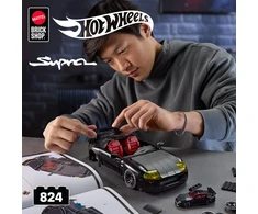 MATTEL BRICK SHOP HOT WHEELS Toyota Supra '84 MKIV konstruktorius (JKG40)